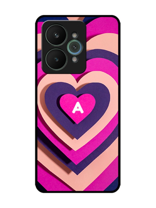 Custom Realme 15 5G Custom Metal Phone Case - Cute Heart Pattern Design