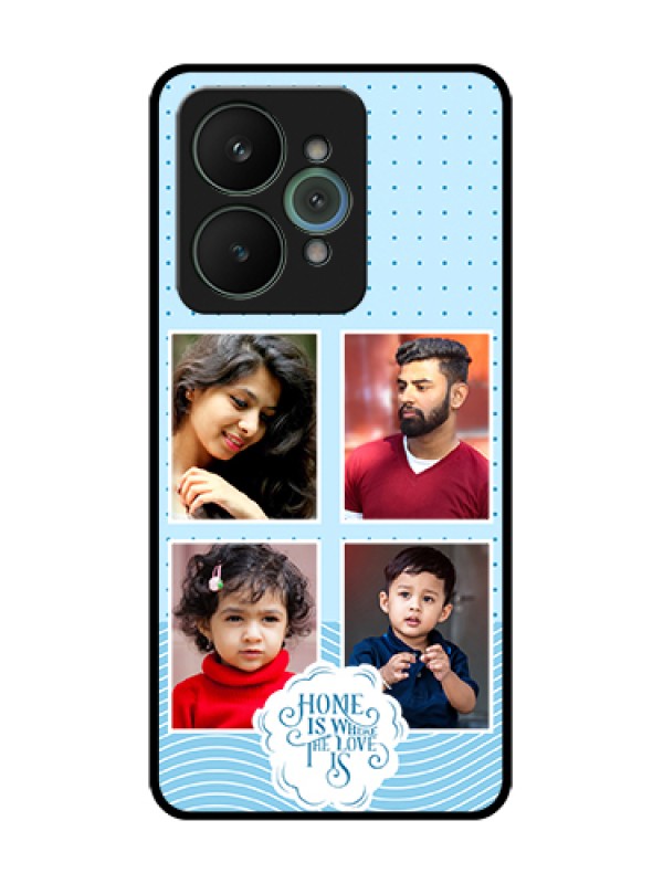 Custom Realme 15 5G Custom Metal Phone Case - Cute Love Quote With 4 Pic Upload Design