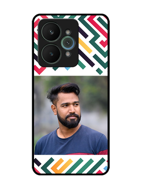 Custom Realme 15 5G Custom Metal Phone Case - Colorful Maze Pattern Design