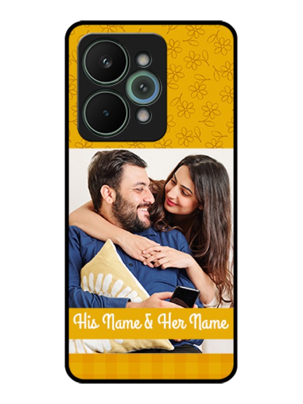 Custom Realme 15 Pro 5G Custom Metal Phone Case - Yellow Floral Design