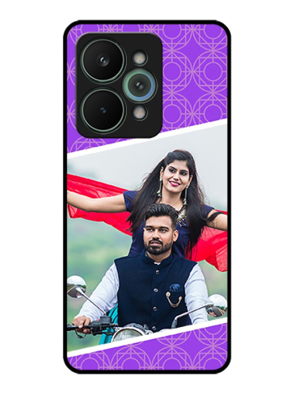 Custom Realme 15 Pro 5G Custom Metal Phone Case - Violet Color Pattern Design