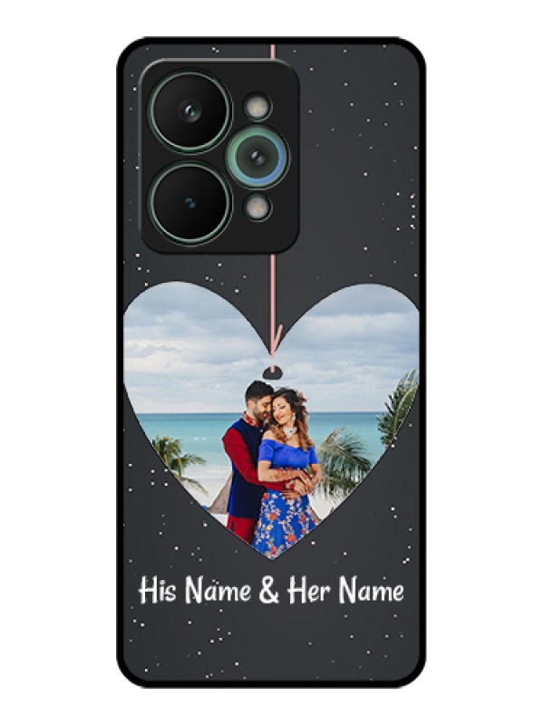 Custom Realme 15 Pro 5G Custom Metal Phone Case - Hanging Heart Design