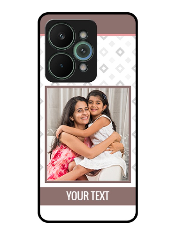 Custom Realme 15 Pro 5G Custom Metal Phone Case - Simple Diamond Design