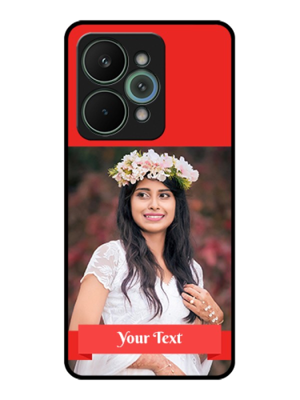 Custom Realme 15 Pro 5G Custom Metal Phone Case - Simple Red Color Design