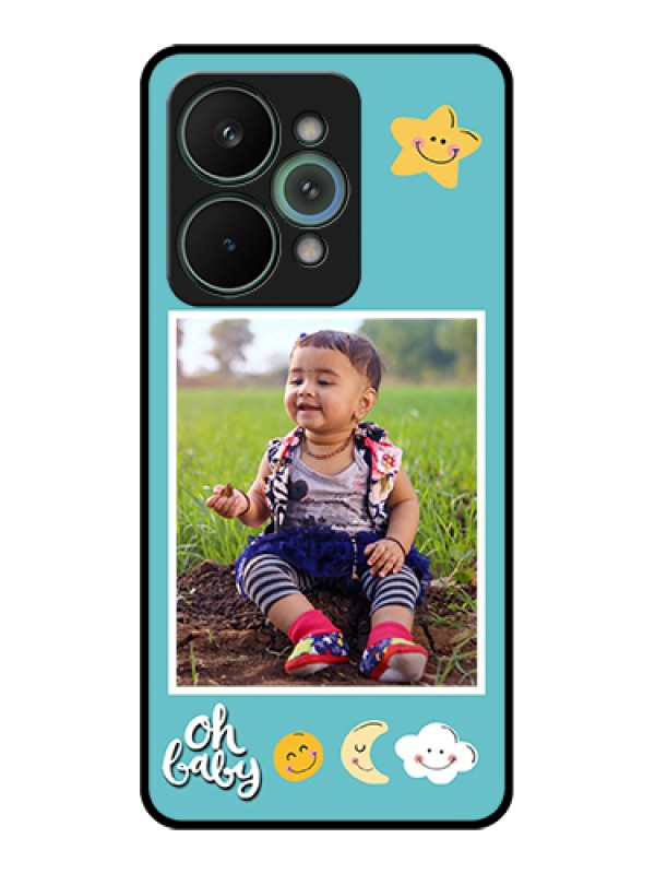 Custom Realme 15 Pro 5G Custom Metal Phone Case - Smiley Kids Stars Design