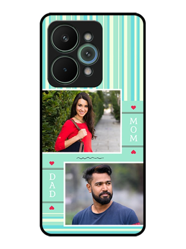 Custom Realme 15 Pro 5G Custom Metal Phone Case - Mom & Dad Pic Design