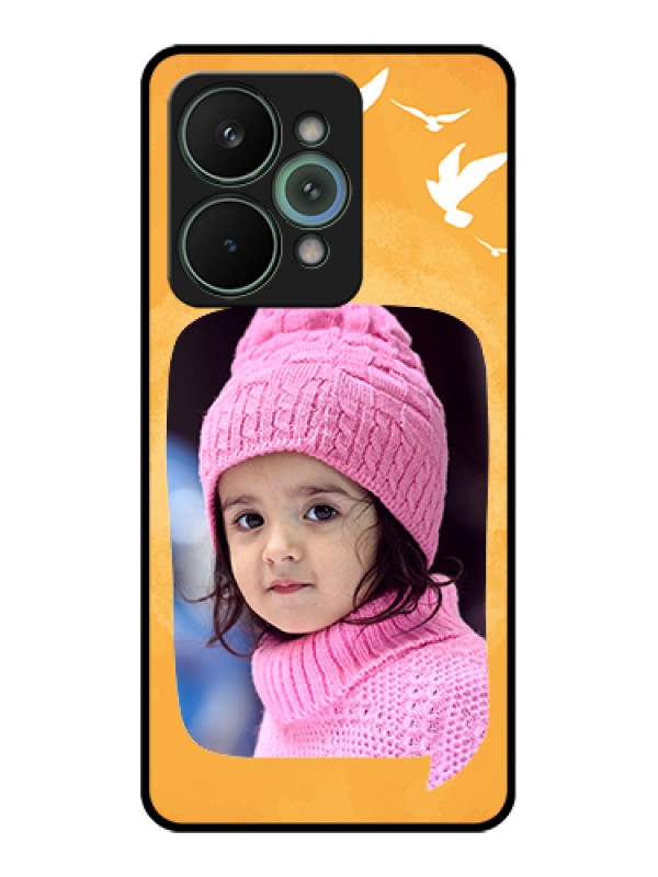 Custom Realme 15 Pro 5G Custom Metal Phone Case - Water Color Design With Bird Icons