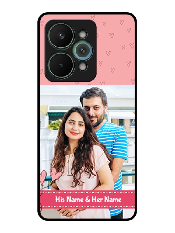 Custom Realme 15 Pro 5G Custom Metal Phone Case - Love Design Peach Color