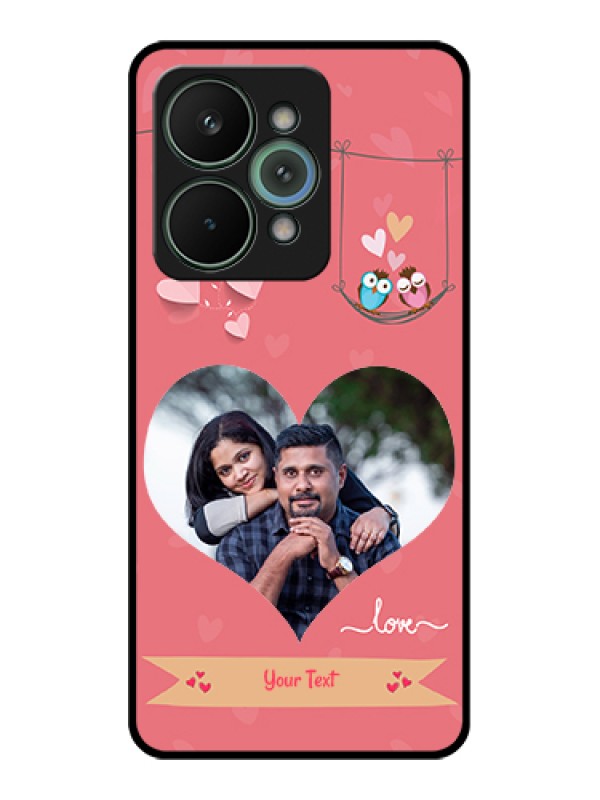 Custom Realme 15 Pro 5G Custom Metal Phone Case - Peach Color Love Design