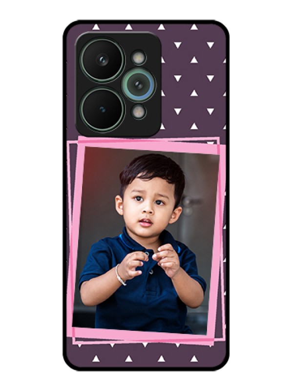 Custom Realme 15 Pro 5G Custom Metal Phone Case - Triangle Pattern Dotted Design