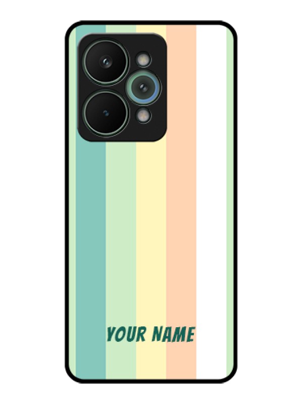 Custom Realme 15 Pro 5G Custom Metal Phone Case - Multi - Colour Stripes Design