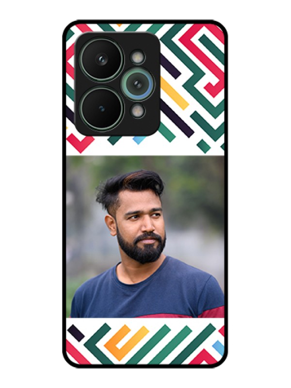 Custom Realme 15 Pro 5G Custom Metal Phone Case - Colorful Maze Pattern Design