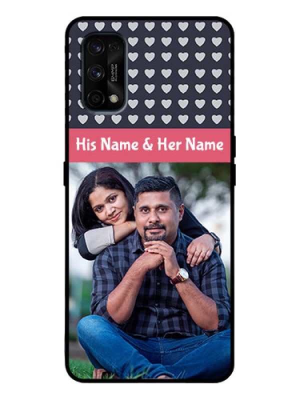 Custom Realme 7 Pro Custom Metal Phone Case - Love Symbols Design
