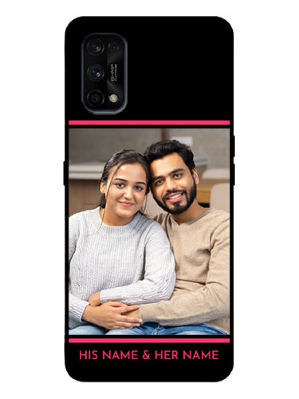 Custom Realme 7 Pro Custom Metal Phone Case - With Add Text Design