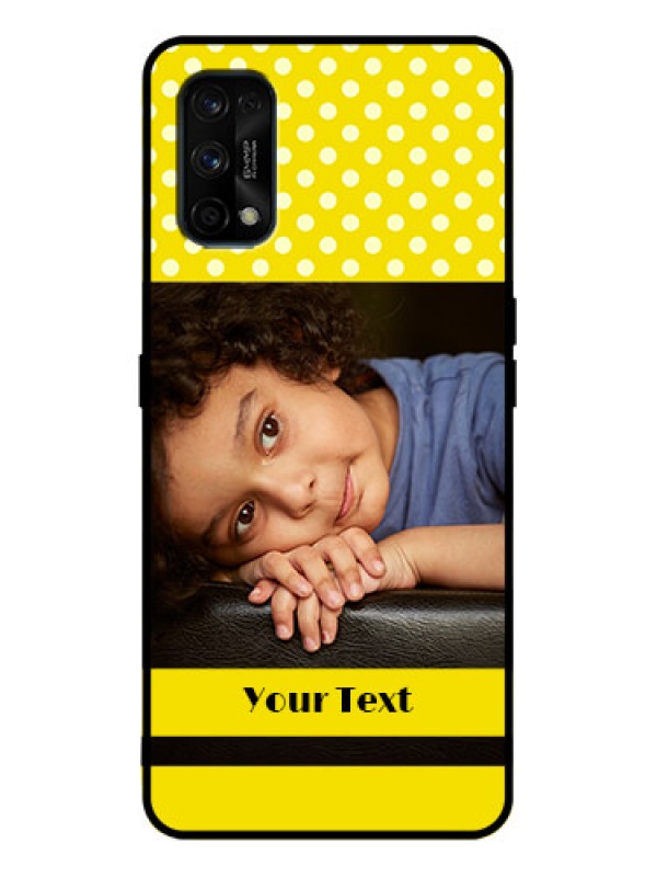 Custom Realme 7 Pro Custom Metal Phone Case - Bright Yellow Case Design