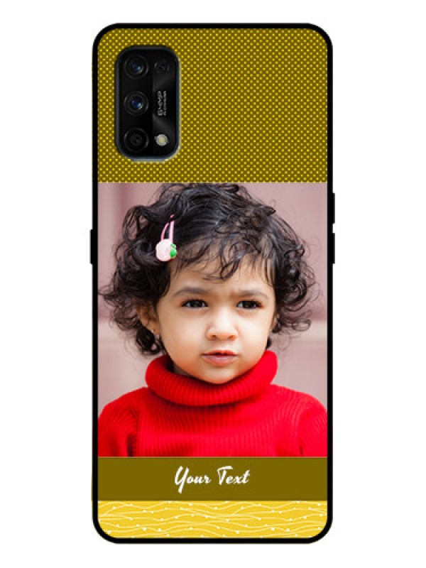 Custom Realme 7 Pro Custom Metal Phone Case - Simple Green Color Design
