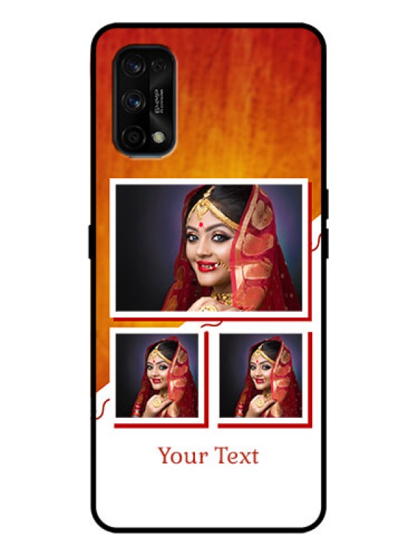 Custom Realme 7 Pro Custom Metal Phone Case - Wedding Memories Design