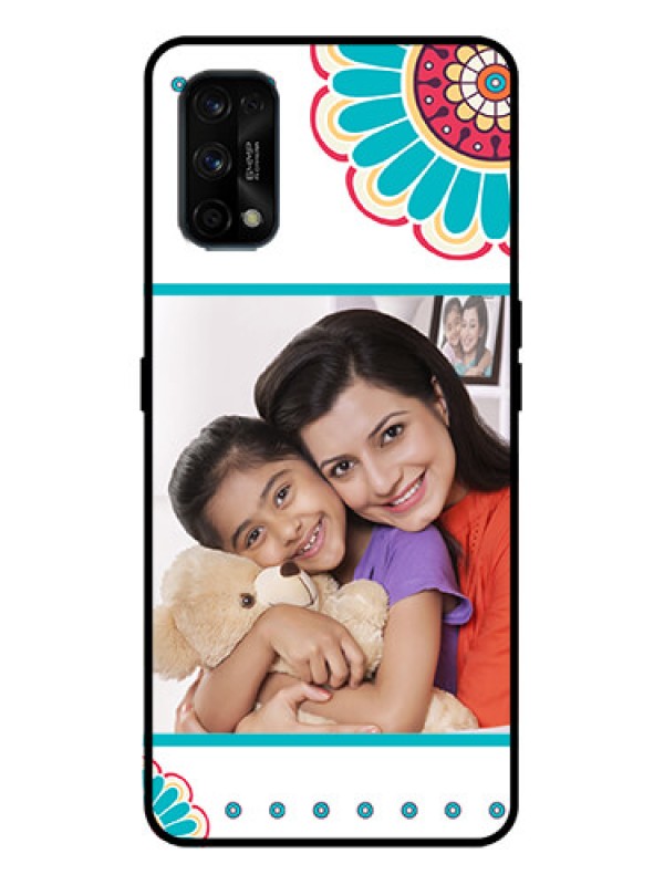 Custom Realme 7 Pro Custom Metal Phone Case - Flower Design