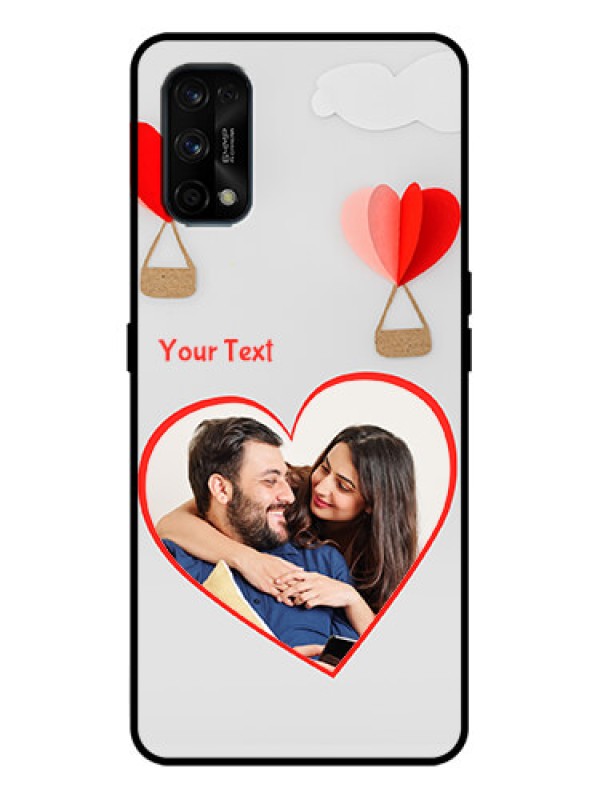 Custom Realme 7 Pro Custom Metal Phone Case - Parachute Love Design