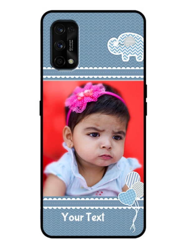 Custom Realme 7 Pro Custom Metal Phone Case - With Kids Pattern Design