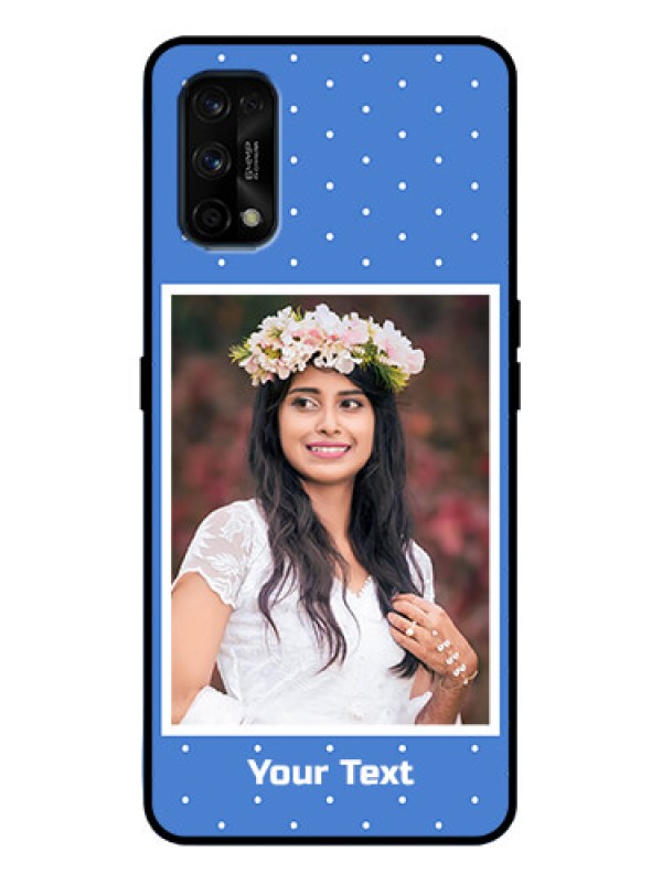 Custom Realme 7 Pro Custom Metal Phone Case - Polka Dots Design