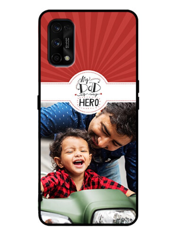 Custom Realme 7 Pro Custom Metal Phone Case - My Dad Hero Design