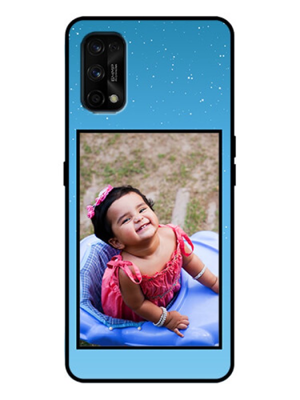 Custom Realme 7 Pro Custom Metal Phone Case - Wave Pattern Colorful Design