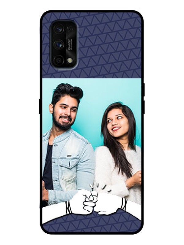 Custom Realme 7 Pro Custom Metal Phone Case - With Best Friends Design