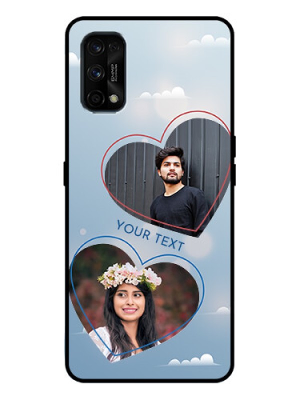 Custom Realme 7 Pro Custom Metal Phone Case - Blue Color Couple Design