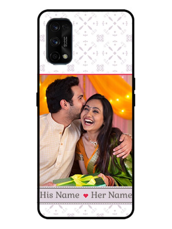 Custom Realme 7 Pro Custom Metal Phone Case - With Photo And Ethnic Design