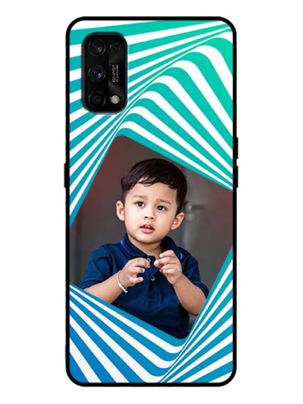 Custom Realme 7 Pro Custom Metal Phone Case - Abstract Spiral Design