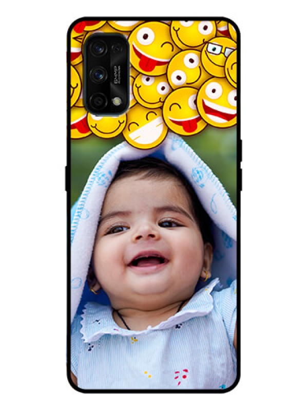 Custom Realme 7 Pro Custom Metal Phone Case - With Smiley Emoji Design