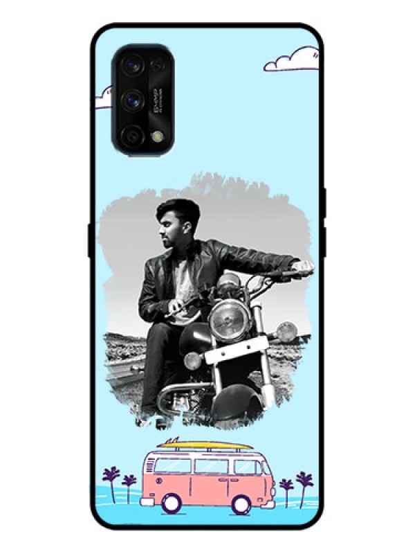 Custom Realme 7 Pro Custom Metal Phone Case - Travel and Adventure Design