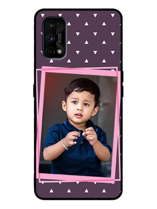 Custom Realme 7 Pro Custom Metal Phone Case - Triangle Pattern Dotted Design