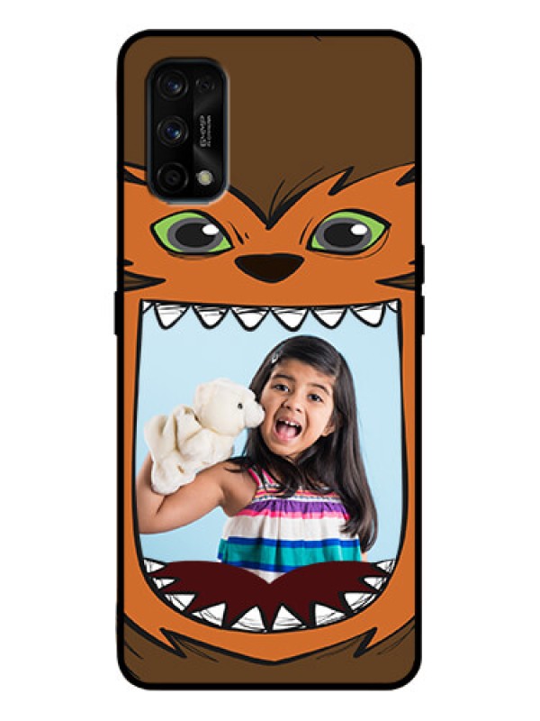 Custom Realme 7 Pro Custom Metal Phone Case - Owl Monster Back Case Design