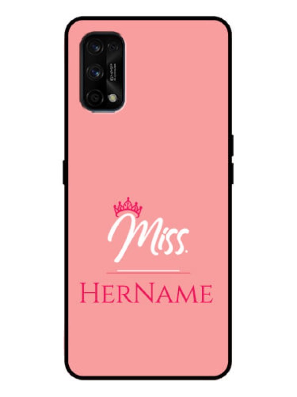 Custom Realme 7 Pro Custom Metal Phone Case - Mrs With Name Design