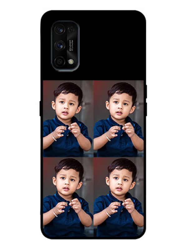 Custom Realme 7 Pro Custom Metal Phone Case - 4 Image Holder Design