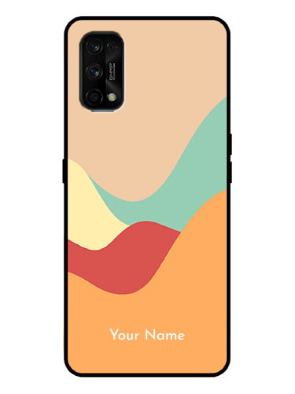 Custom Realme 7 Pro Custom Metal Phone Case - Ocean Waves Multi - Colour Design