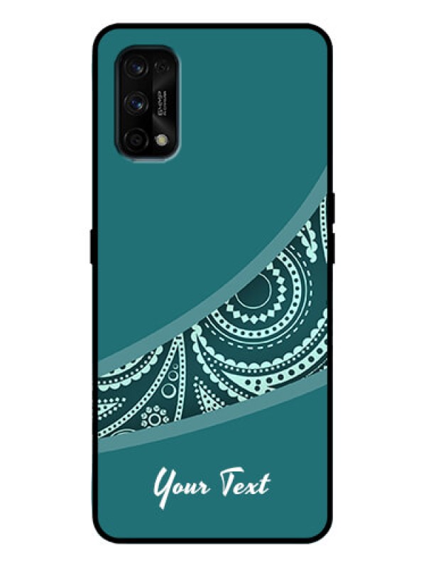 Custom Realme 7 Pro Custom Metal Phone Case - Semi Visible Floral Design