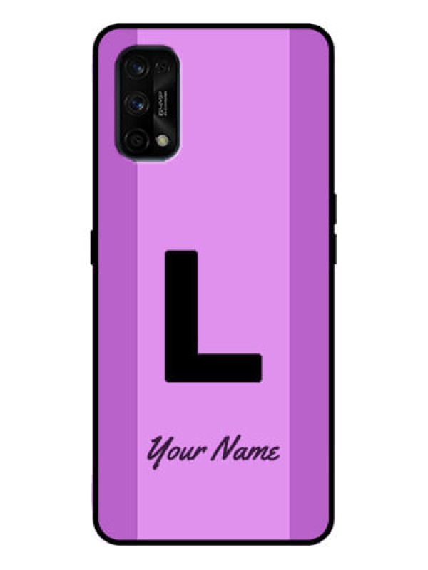 Custom Realme 7 Pro Custom Metal Phone Case - Tricolor Custom Text Design