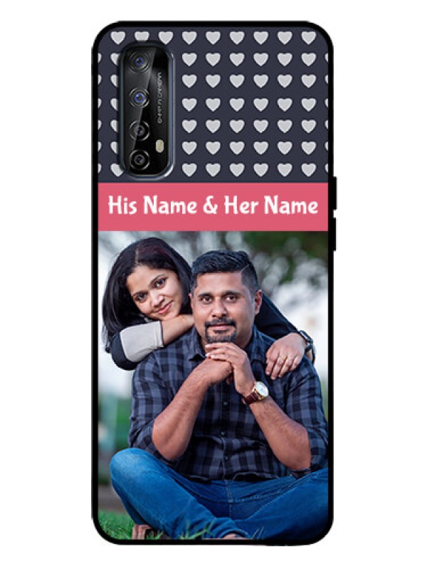 Custom Realme 7 Custom Metal Phone Case - Love Symbols Design
