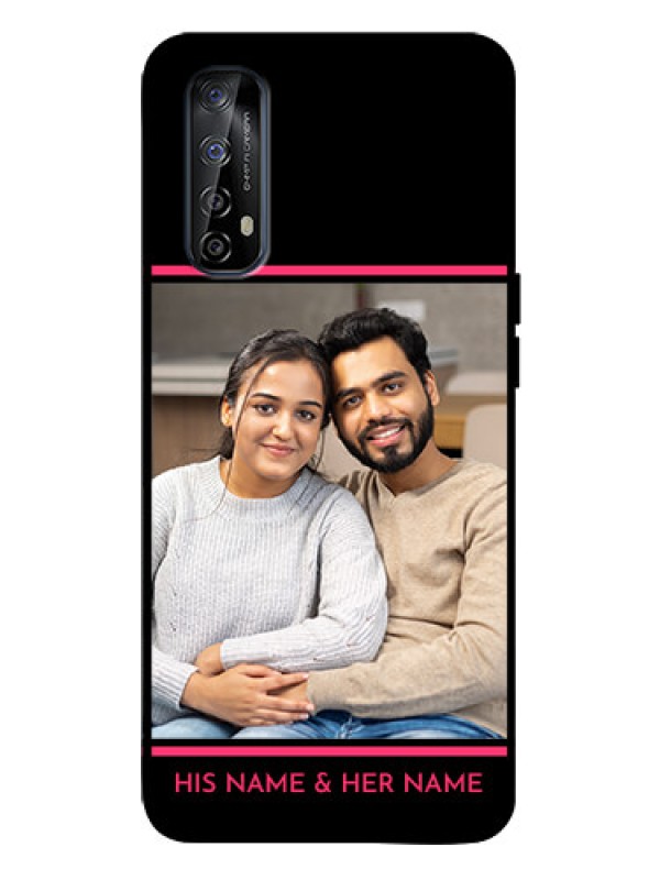 Custom Realme 7 Custom Metal Phone Case - With Add Text Design