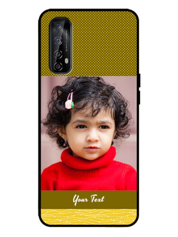 Custom Realme 7 Custom Metal Phone Case - Simple Green Color Design