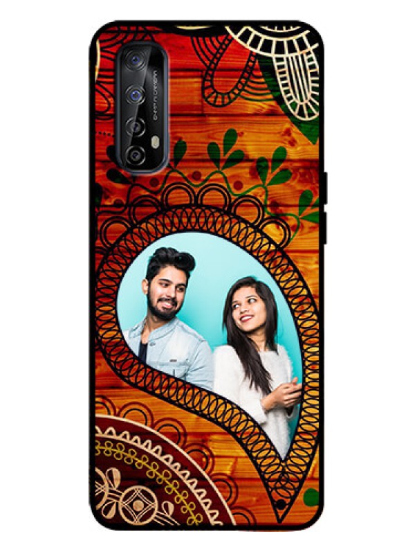 Custom Realme 7 Custom Metal Phone Case - Abstract Colorful Design