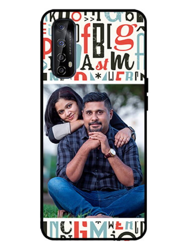 Custom Realme 7 Custom Metal Phone Case - Alphabet Design