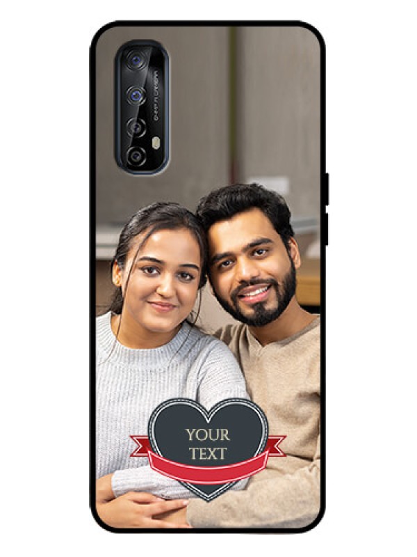 Custom Realme 7 Custom Metal Phone Case - Just Married Couple Design