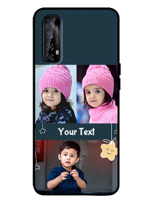 Custom Realme 7 Custom Metal Phone Case - Hanging Stars Design