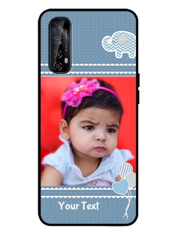 Custom Realme 7 Custom Metal Phone Case - With Kids Pattern Design