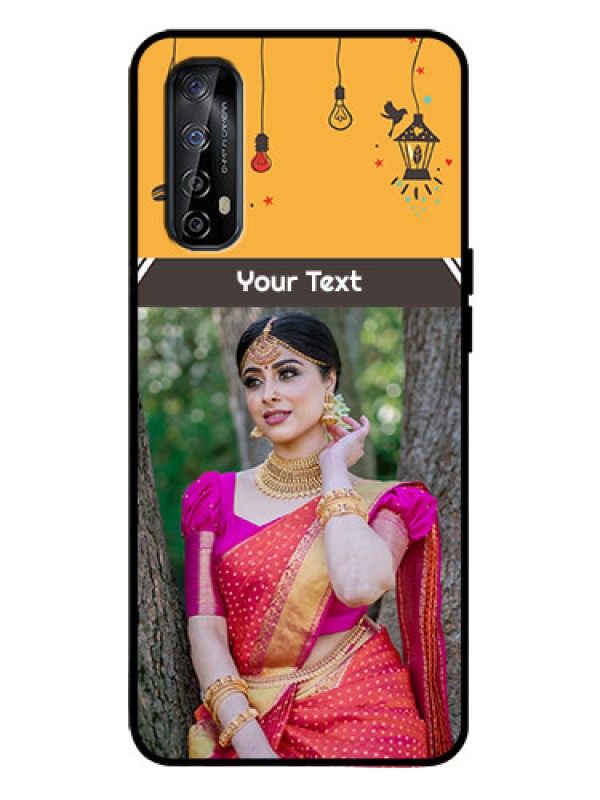 Custom Realme 7 Custom Metal Phone Case - With Family Picture And Icons