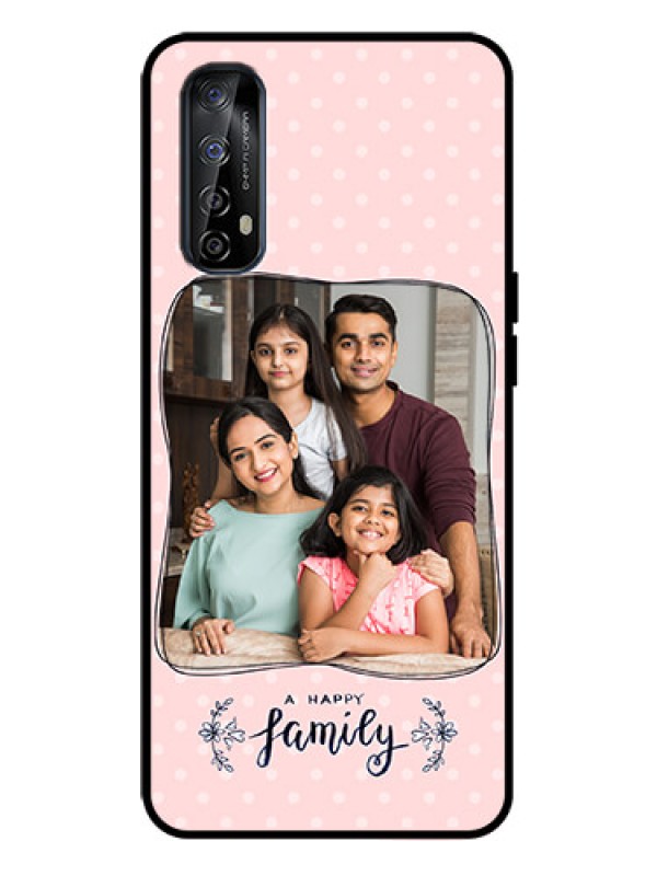 Custom Realme 7 Custom Metal Phone Case - Family With Dots Design